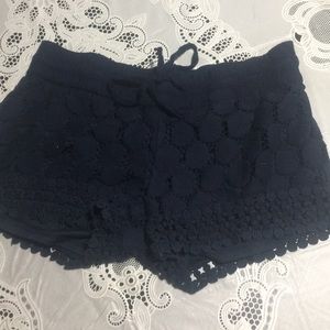 Dark blue pajama/ lounge cloth shorts with tie.